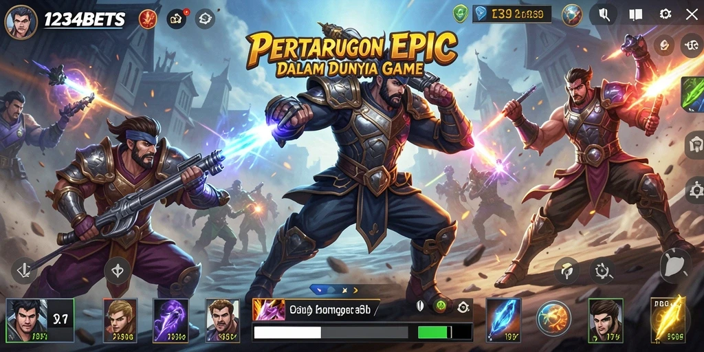 Gameplay mendebarkan dalam pertarungan 1234BETS yang penuh strategi.