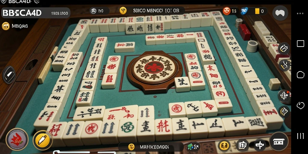 Tampilan gameplay Mahjong yang menarik dan penuh warna.