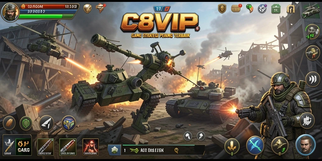 Tampilan gameplay C8VIP yang seru dan menegangkan.