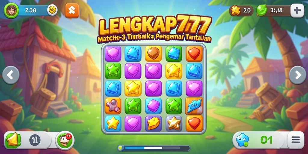 Tampilan menawan dan gameplay seru dari LENGKAP777.