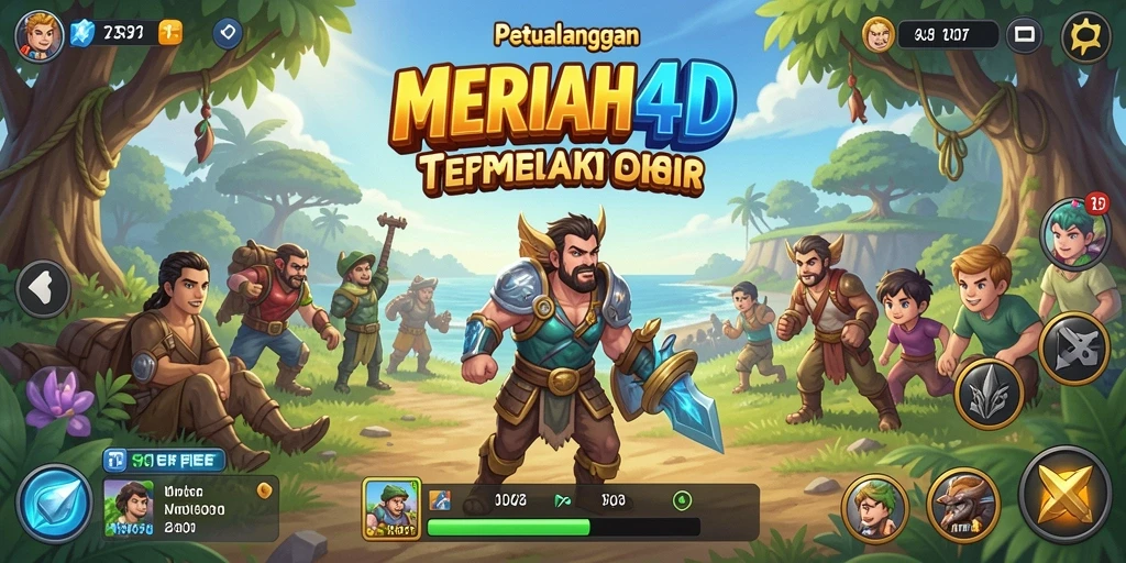 Tampilan gameplay seru dalam dunia terbuka MERIAH4D.