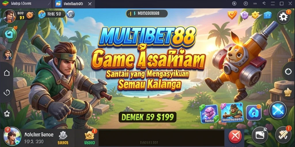 Tampilan seru gameplay MULTIBET88 dalam suasana Casual
