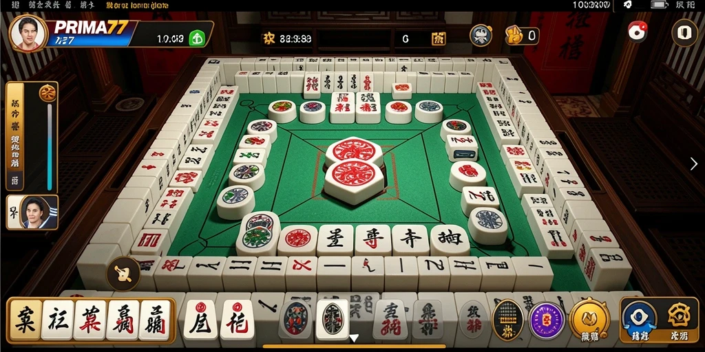 Screenshot gameplay menunjukkan tampilan papan <strong>Mahjong</strong> yang menawan.